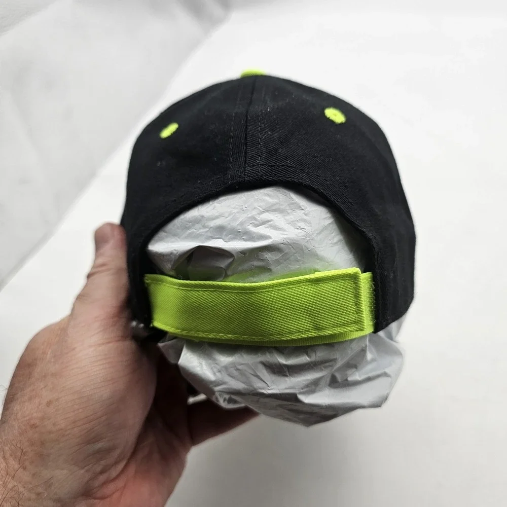 Disney Mickey Mouse Hat Cap Strap Back Boys Adjustable Black Camo Neon Green